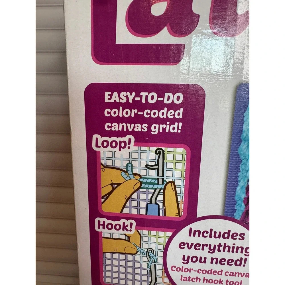 LatchKits Unicorn Mini Rug Latch‎ Hook Craft Kit New Complete Ages 6 Plus